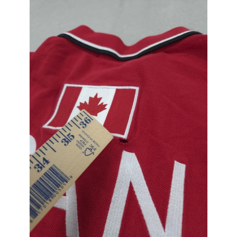 Polo Ralph Lauren Canada Shirt Red Mens 2XL XXL Big Pony Embroidered